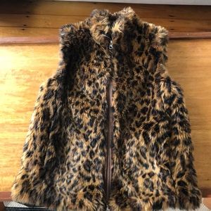 J. Crew faux fur vest